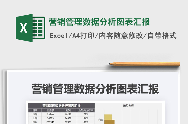 2021年营销管理数据分析图表汇报