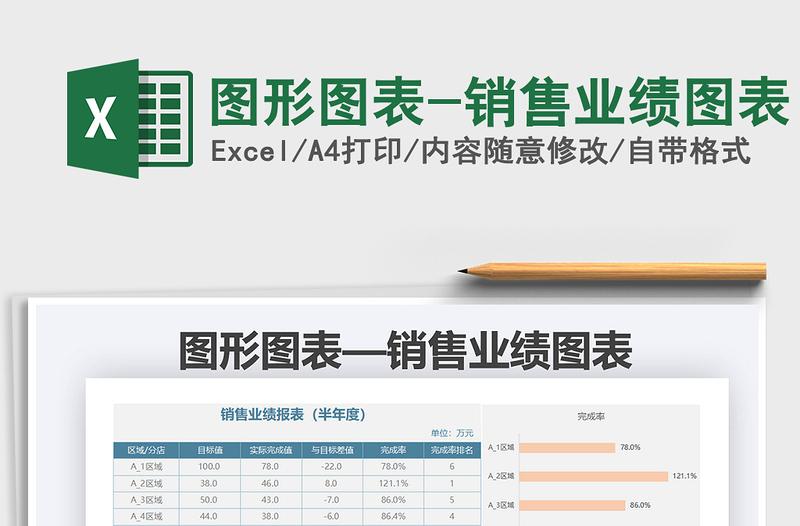 2021年图形图表-销售业绩图表