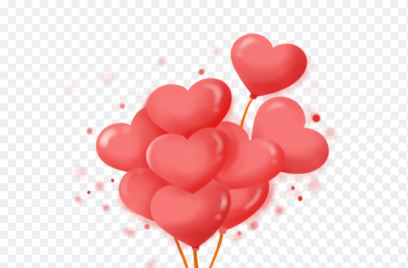 爱心气球唯美浪漫情人节免抠元素素材