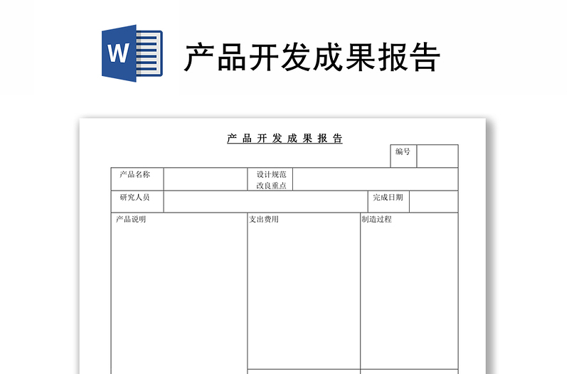 产品开发成果报告