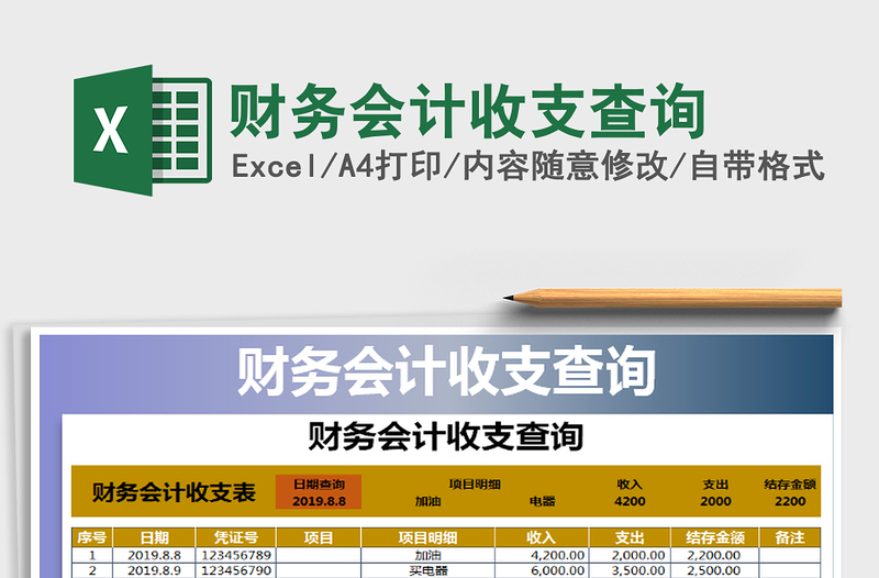 2021年财务会计收支查询