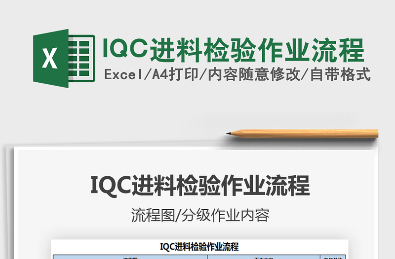 2021IQC进料检验作业流程免费下载