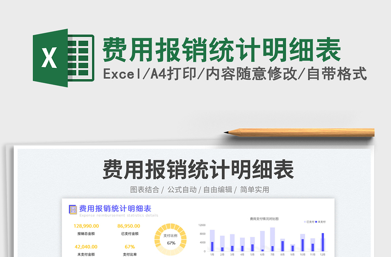 费用报销统计明细表