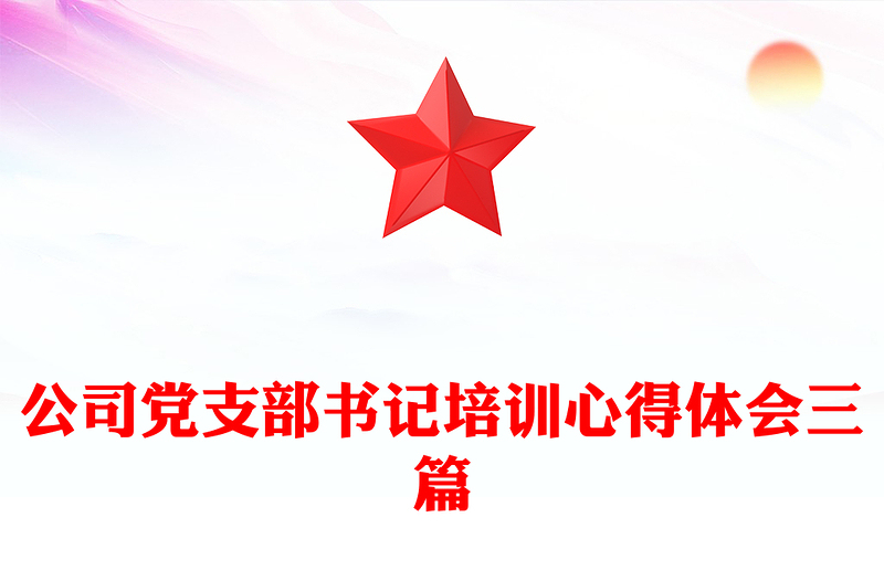 公司党支部书记培训心得体会三篇