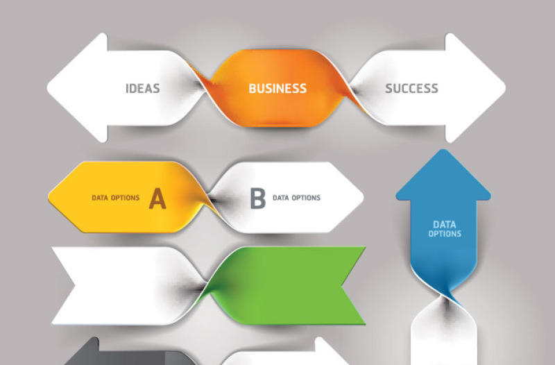 创意商务信息图表设计矢量素材