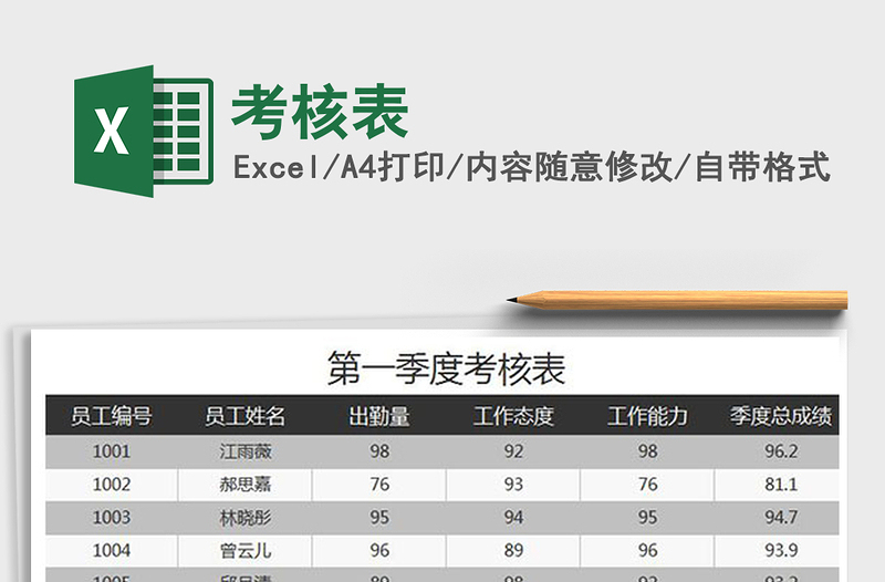 2021年考核表