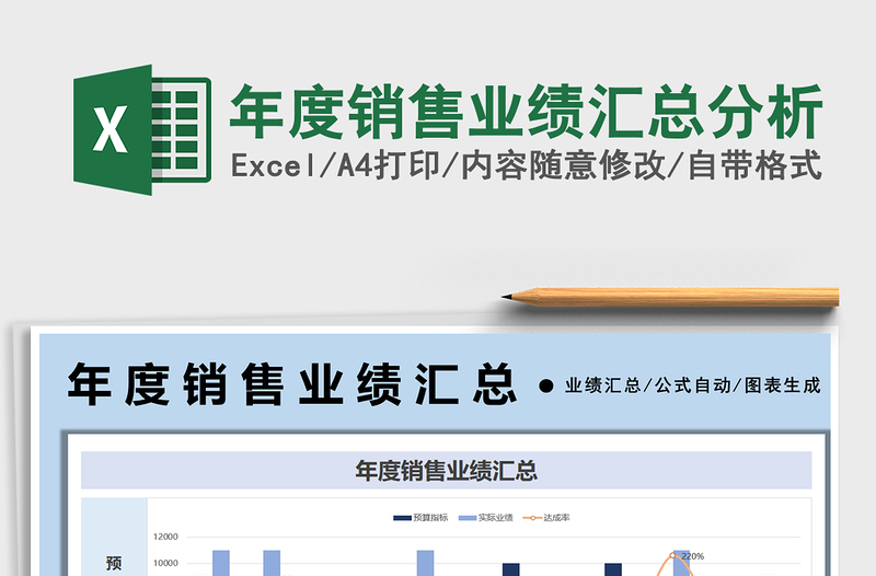 2021年度销售业绩汇总分析免费下载