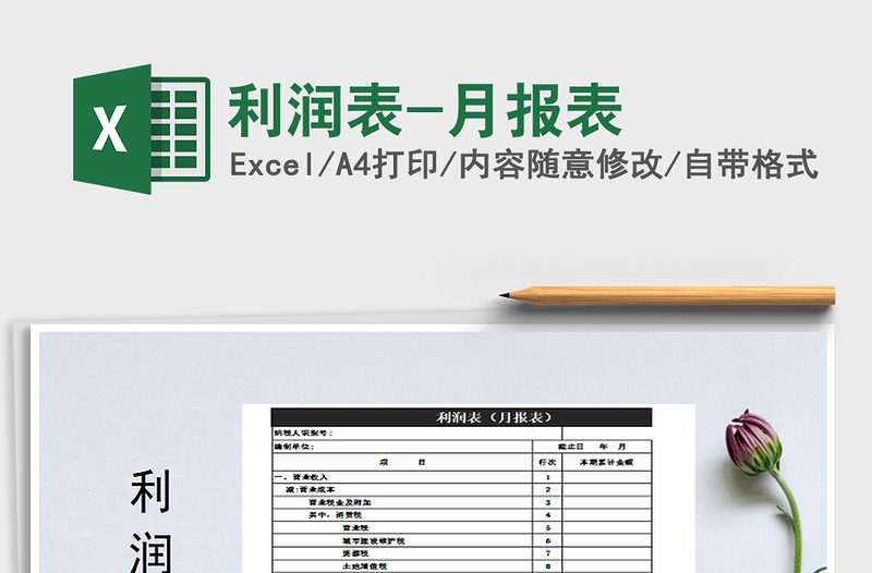 2021年利润表-月报表