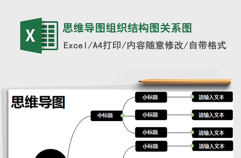 2021年思维导图组织结构图关系图