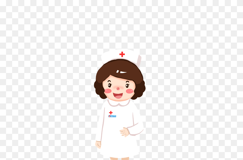 Q版卡通风护士护士长职业人物免抠元素素材