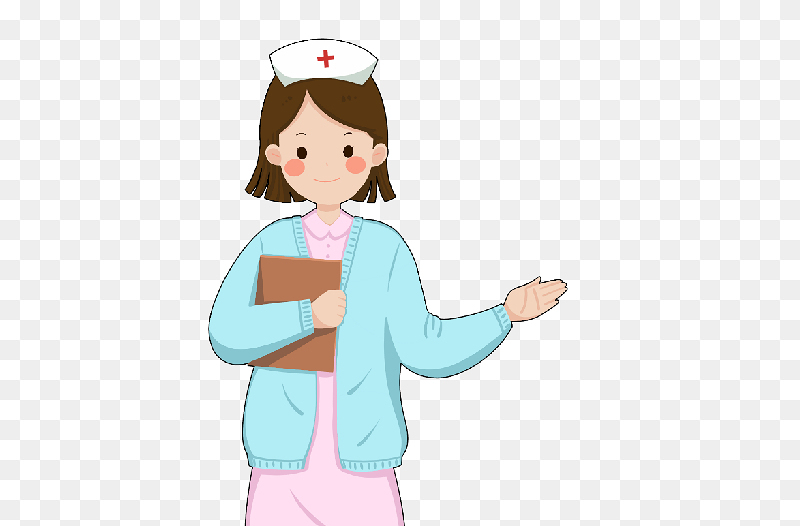 创意小清新护士护士长插画职业人物免抠元素素材