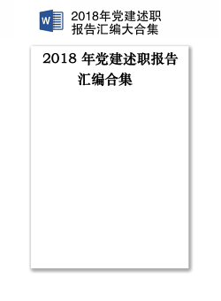 2018年党建述职报告汇编大合集