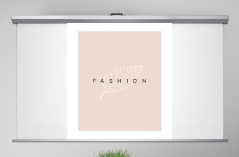 原创A4竖版粉色时装品牌宣传时尚PPT模板