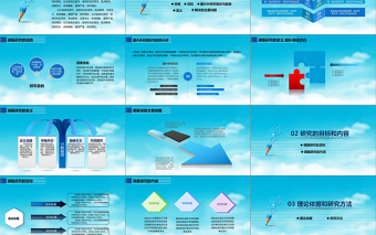 2021年课题开题报告PPT模板