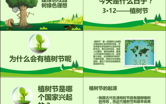312植树节活动方案保护环境PPT含内容