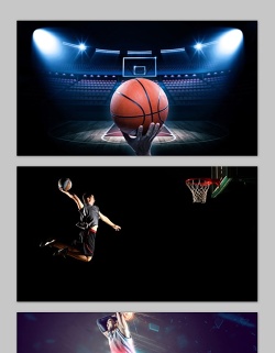 五张与篮球运动有关的PPT背景图片