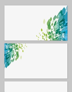 三张绿色抽象PPT背景图片