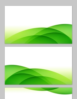绿色简洁渐变曲线PPT背景图片