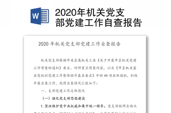 2022标准化规范化党支部建设工作自查报告