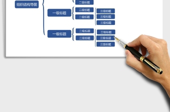 组织结构可视化Excel模板