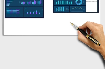 销售分析可视化Excel表格模板