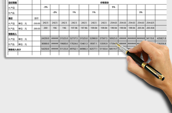 2019年销售收入预算表Excel模板