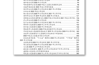 2020年政法系统报告工作总结汇编（90篇）
