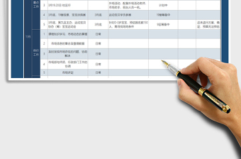 2021年市场部工作计划表