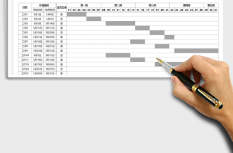 2021年工作计划进度表-甘特图