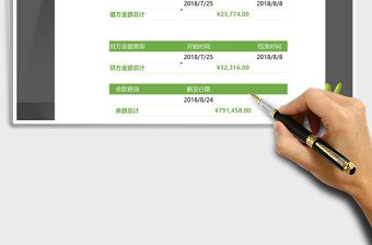 2021年现金日记账含查询统计功能