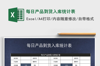 2022工程材料到货移交统计表Excel模板