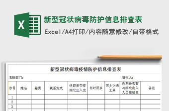 网络舆情排查表