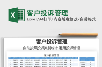 2021年客户投诉管理