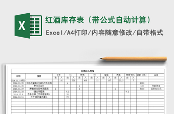 2022家具厂板子库存表格格式