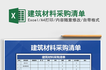 2022建筑材料价格数据Excel