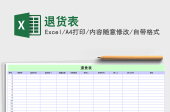 2021年退货表