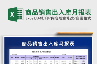 商品销售费用计划报表Excel模板