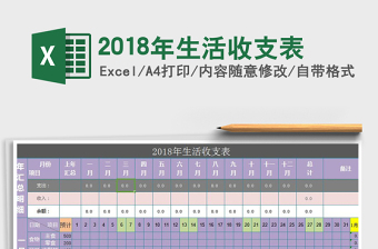 2021年2018年生活收支表