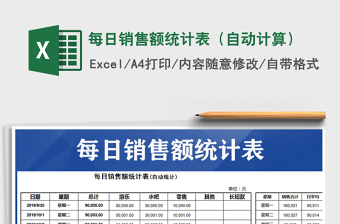 2022门店每日销售额统计