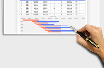 2021年项目进度计划表（甘特图）