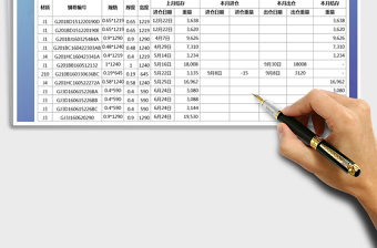 2021年进销存出入库报表