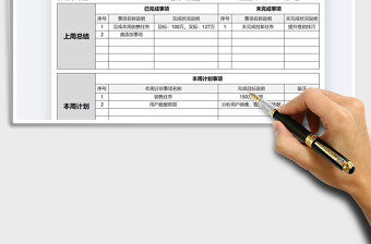 2021年工作周报通用模板