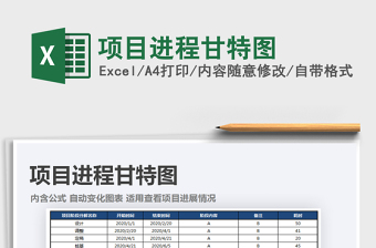 2021年项目进程甘特图