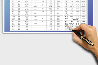 2021年收支记账表全年利润及账户查询