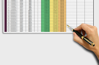 2021年现金日记账单表（自动核算）