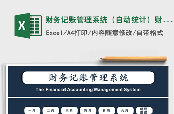 2021年财务记账管理系统（自动统计）财务系统