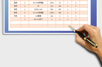 2021年商品出入库及领料报表