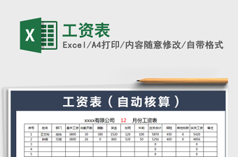 2021月工资预算表免费下载