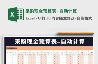 2021进口预算表计算Excel免费下载