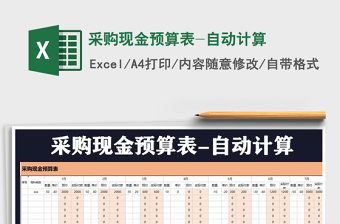 2021外贸excel预算表计算excel免费下载